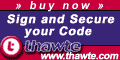 Thawte Online shop